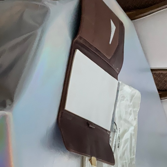 MICHAEL BIANCO Harness Collection LEATHER suede folio antique legal size - Picture 3 of 4